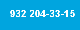 932 204-33-15 932 204-33-15